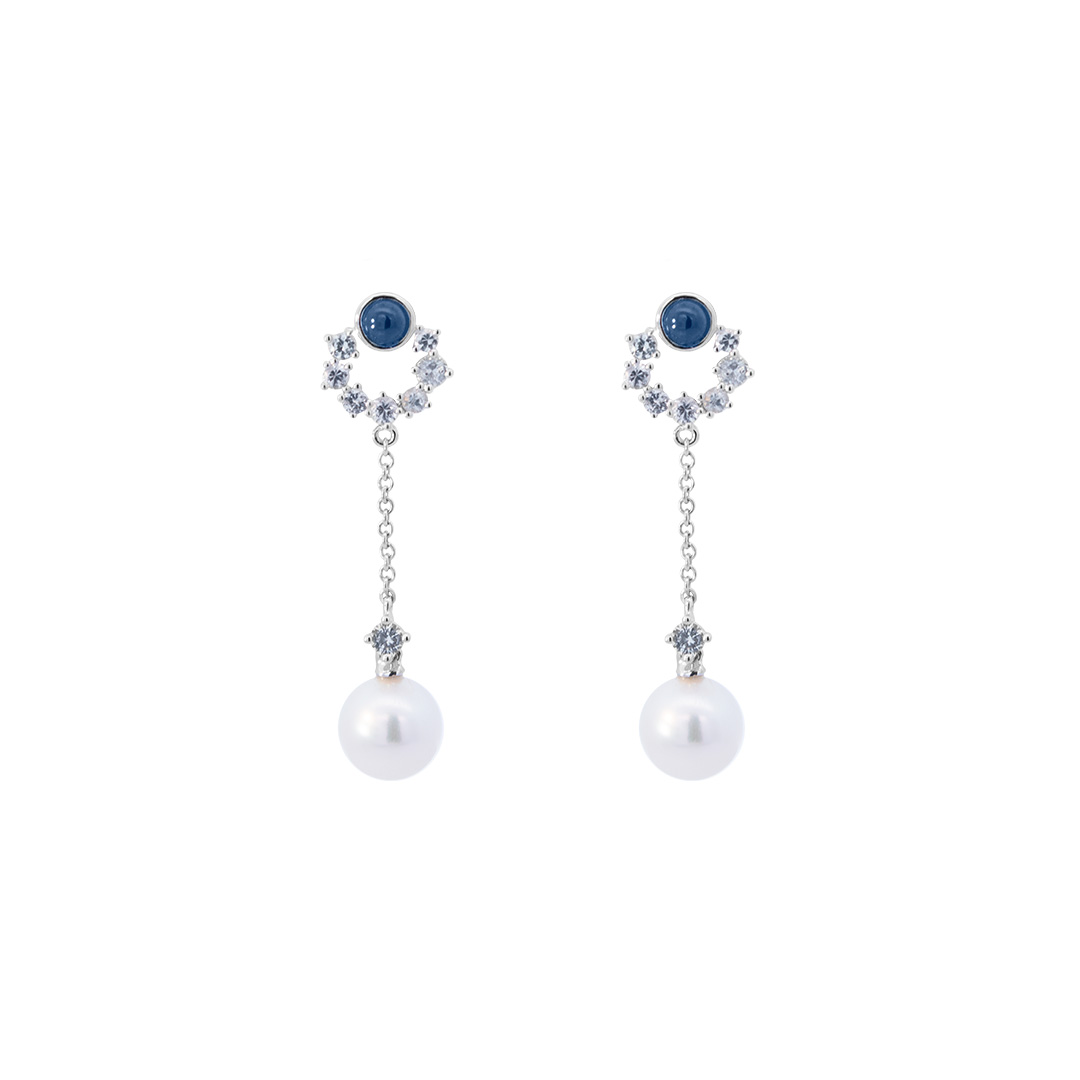 Caily Earrings in white background
