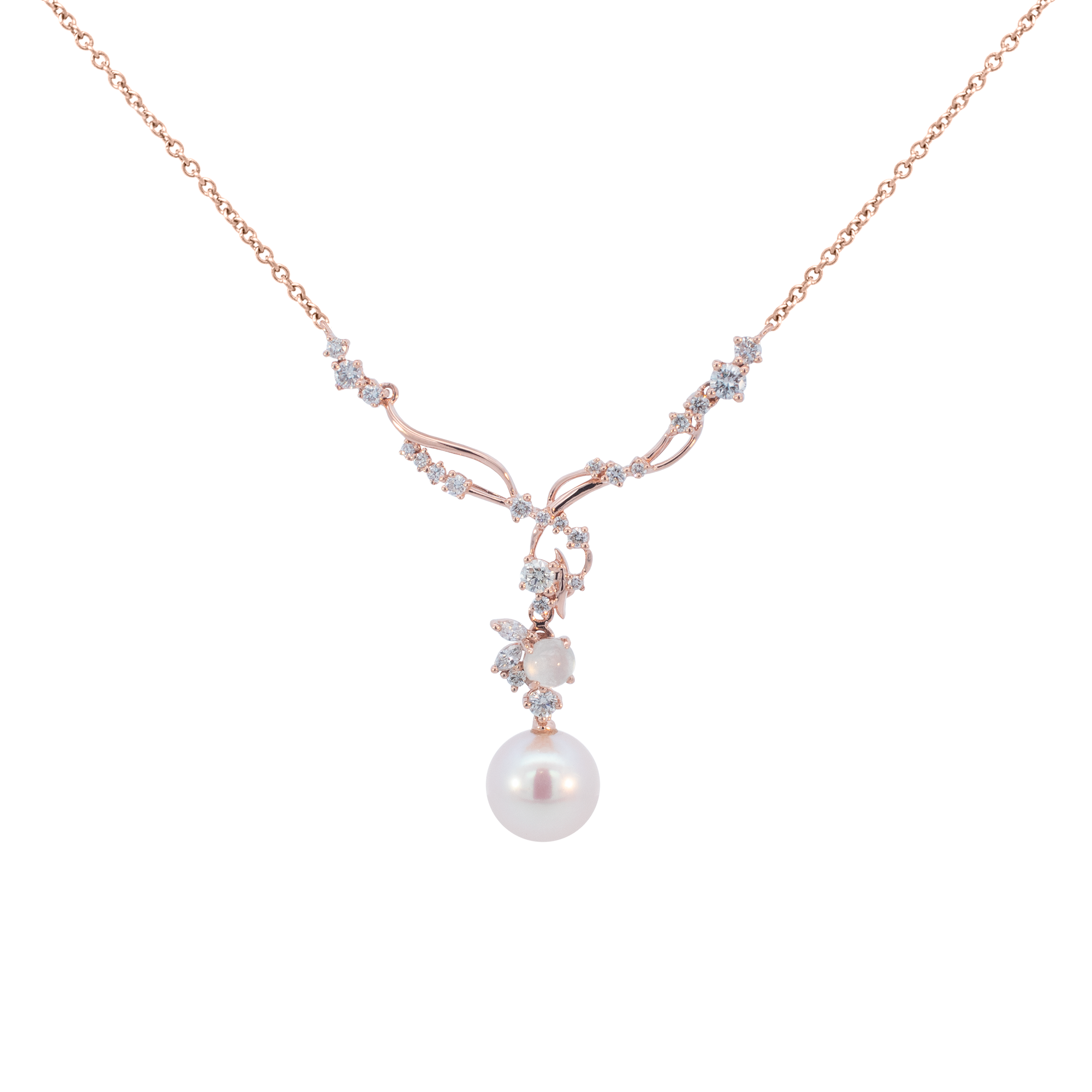 Ethereal Lutetia Paris Necklace in white background
